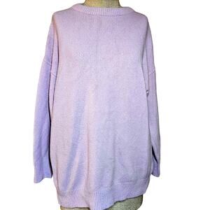 Bershka Purple Crew Neck Sweater Size Medium